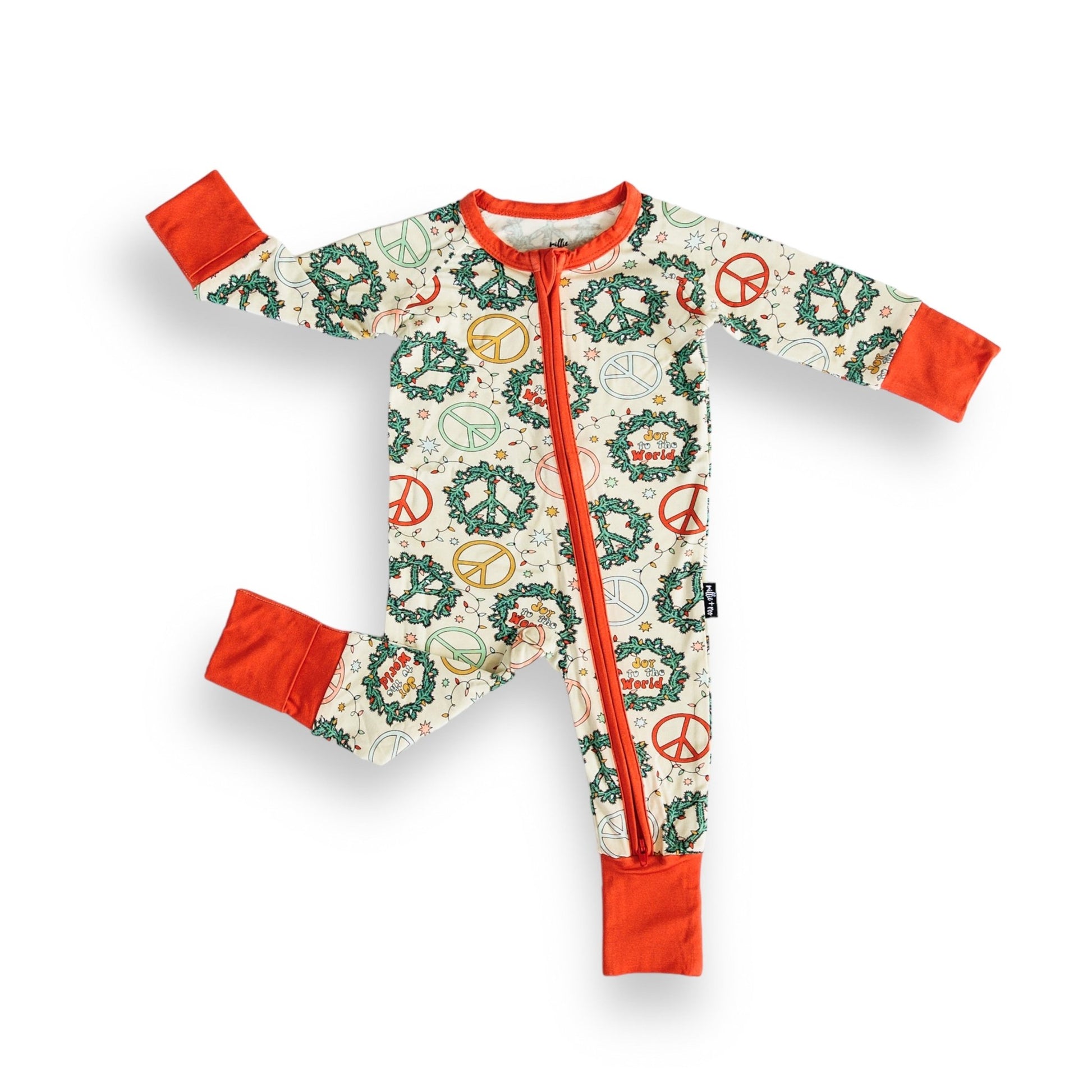 ZIP ROMPER - Christmas Peace - Mack & Harvie