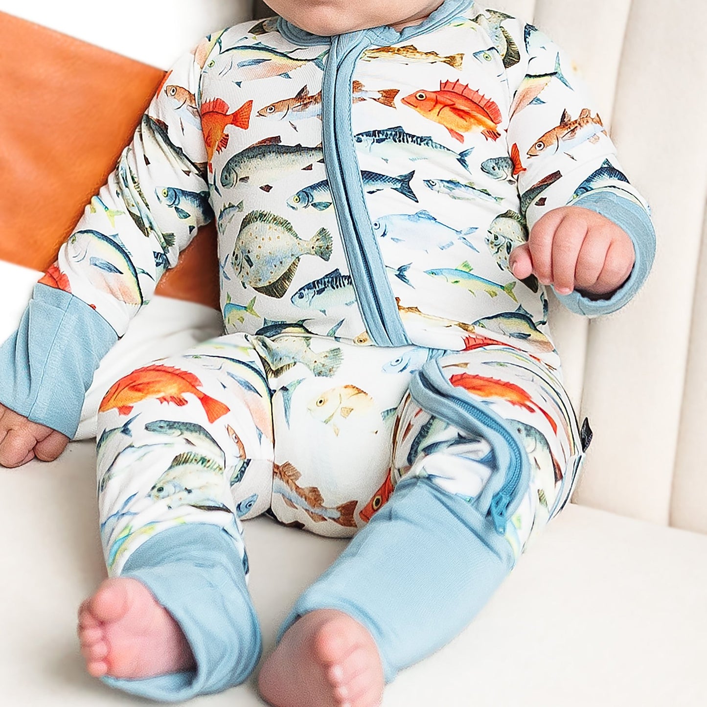 ZIP ROMPER - Fishy - Mack & Harvie