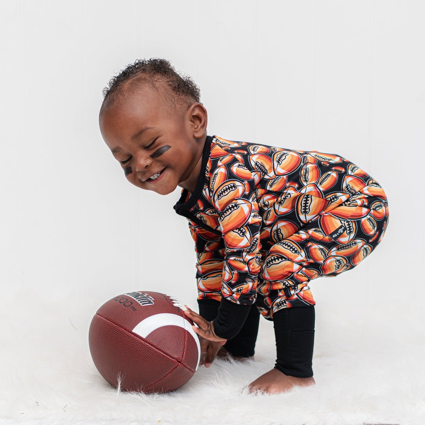 ZIP ROMPER - Football - Mack & Harvie