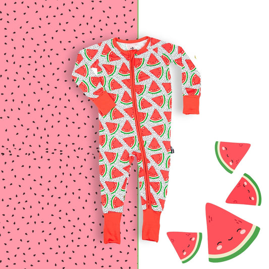 ZIP ROMPER - Kawaii Watermelon - Mack & Harvie