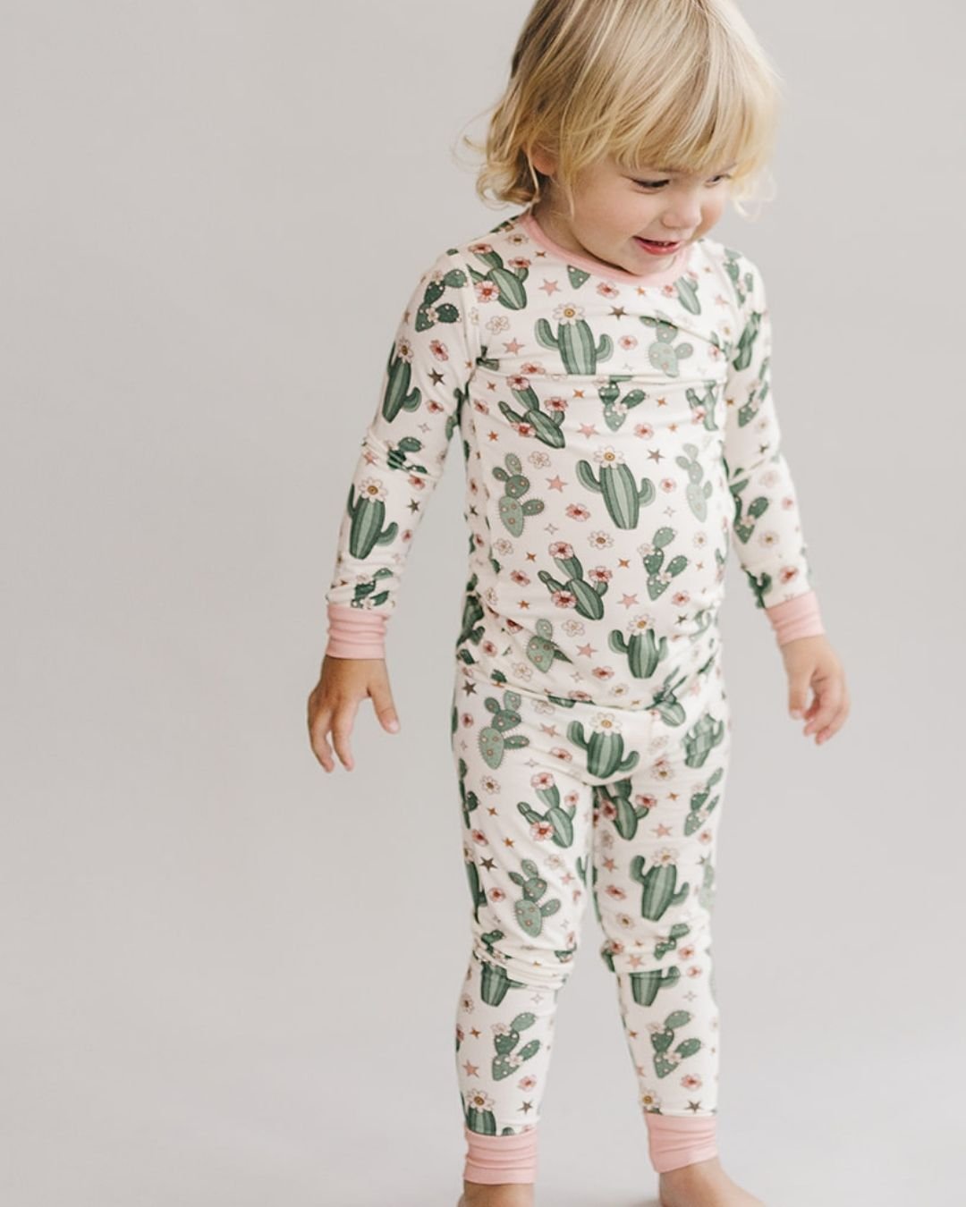 Bamboo Two Piece Set | Cactus Flowers - Mack & Harvie