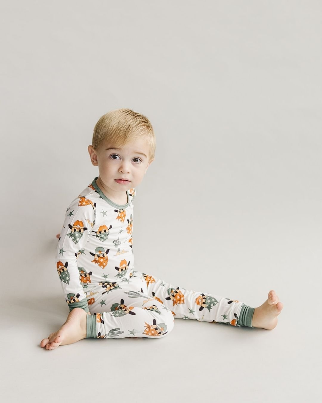 Bamboo Two Piece Set | Smiley Cowboy - Mack & Harvie