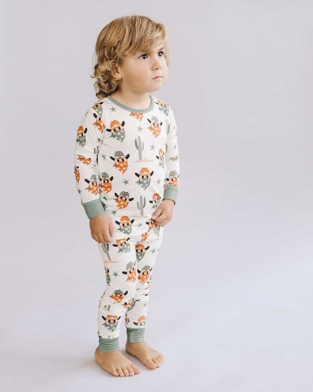 Bamboo Two Piece Set | Smiley Cowboy - Mack & Harvie