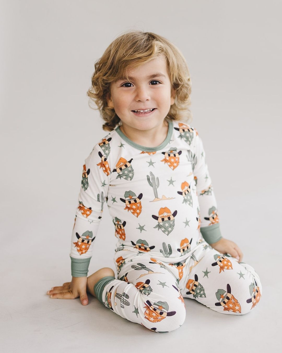 Bamboo Two Piece Set | Smiley Cowboy - Mack & Harvie