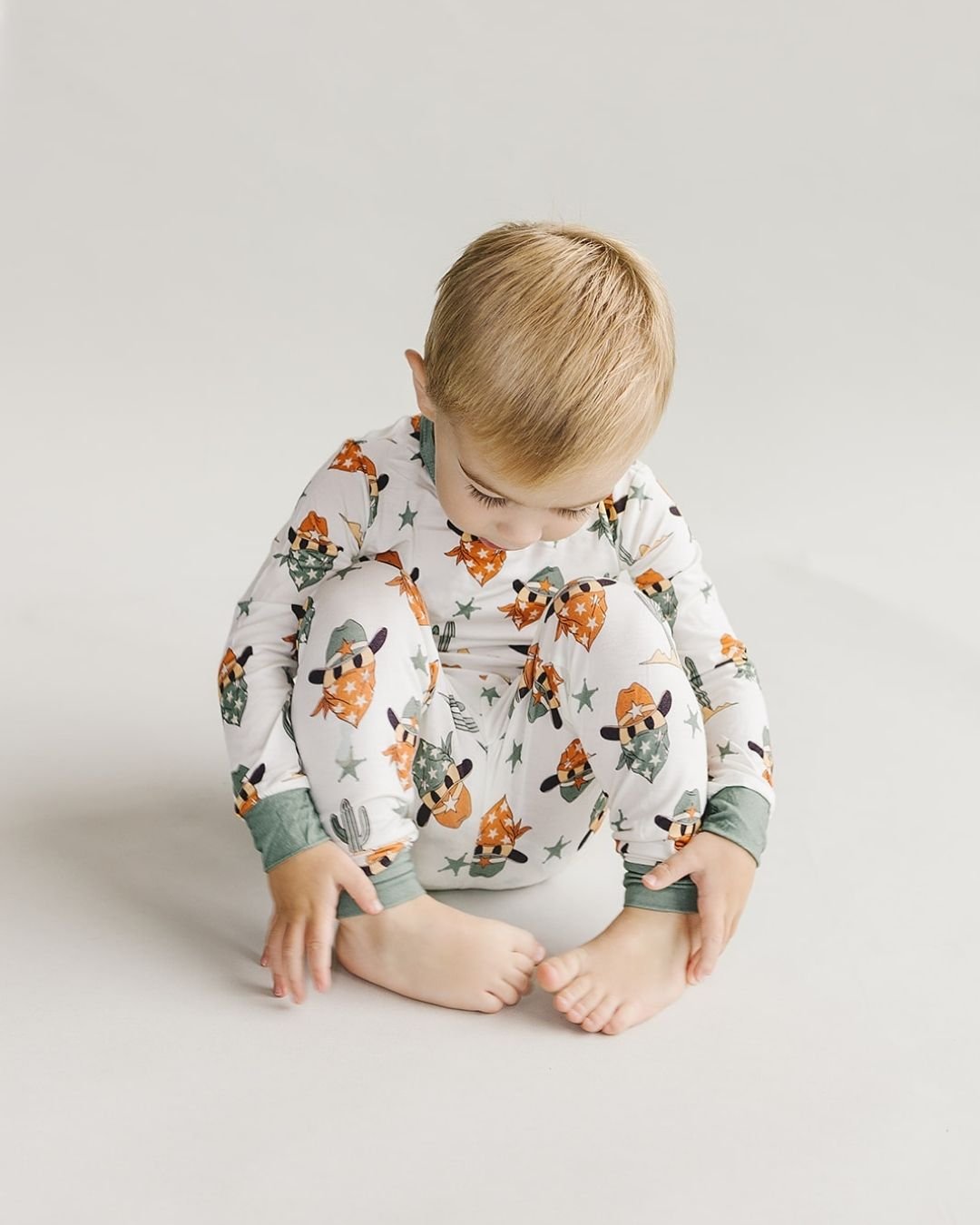 Bamboo Two Piece Set | Smiley Cowboy - Mack & Harvie