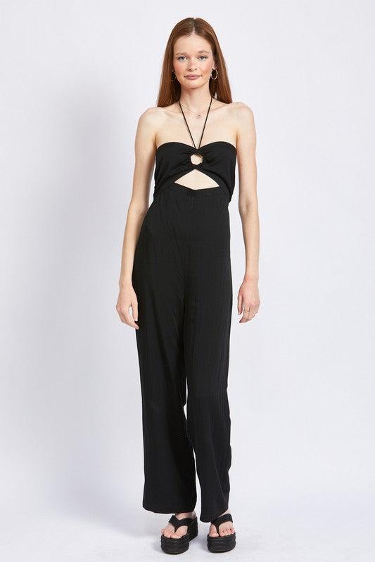 BANDEAU HALTER NECK JUMPSUIT - Mack & Harvie