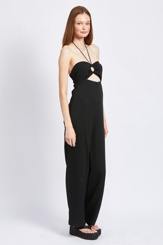 BANDEAU HALTER NECK JUMPSUIT - Mack & Harvie