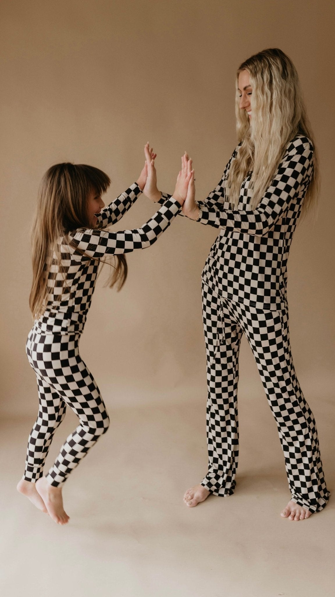 Black Checkered | Bamboo Two Piece Pajamas - Mack & Harvie