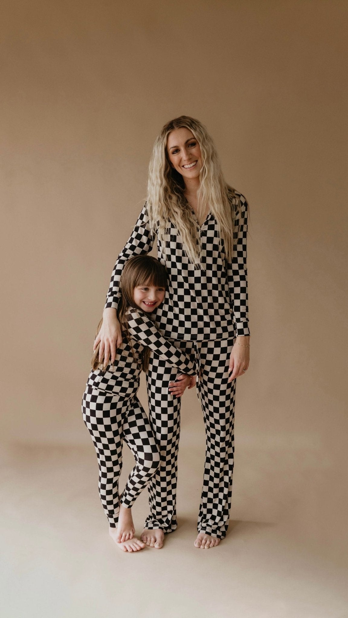 Black Checkered | Bamboo Two Piece Pajamas - Mack & Harvie