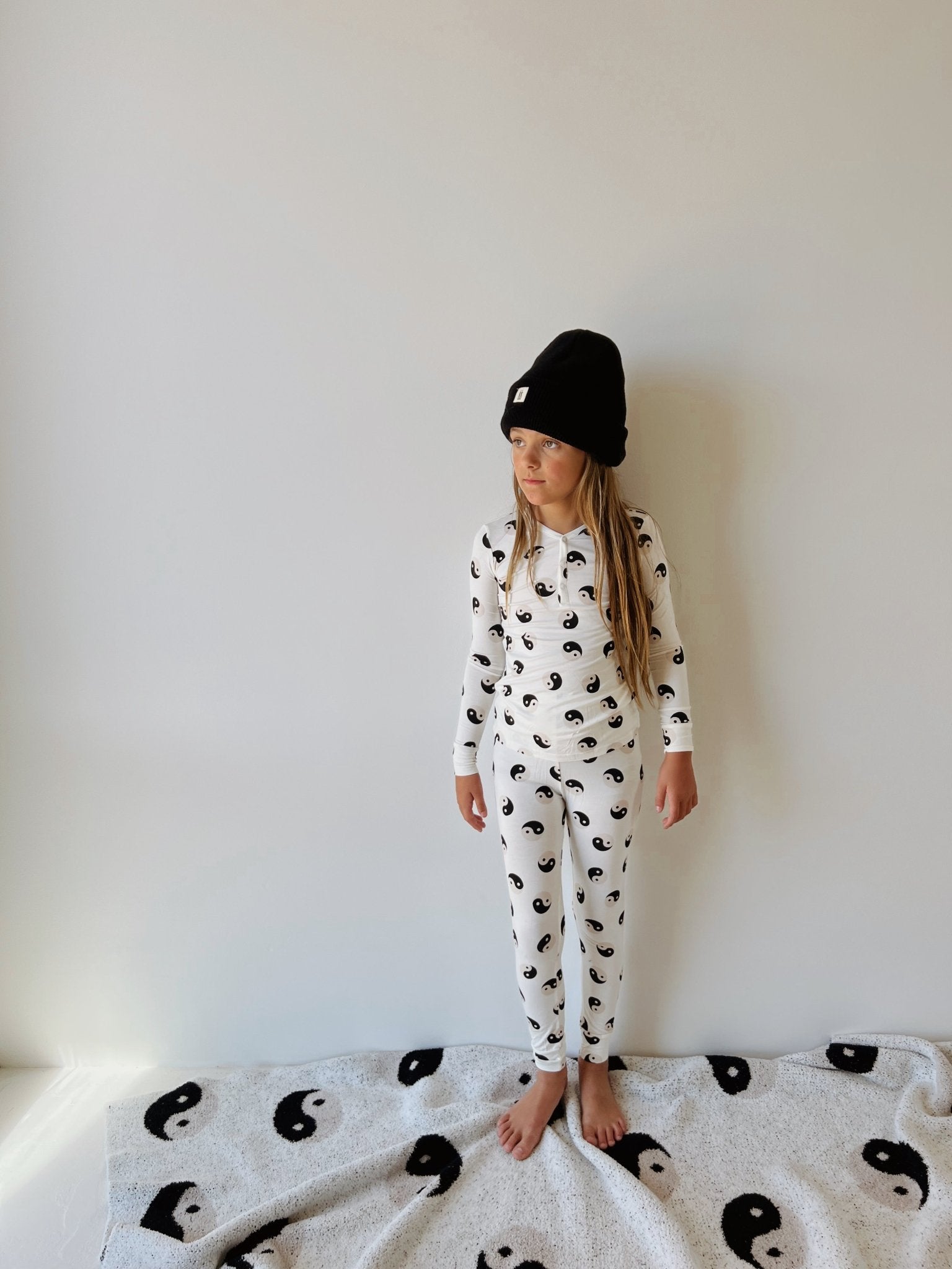 Black & White Yin Yang | Two Piece Bamboo Pajamas - Mack & Harvie