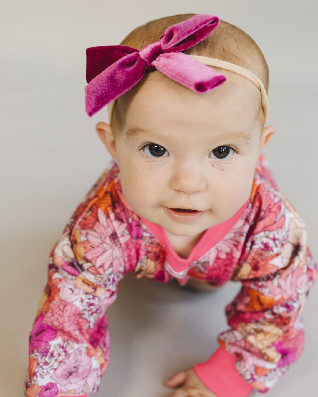 Bubble Romper | Pink Flowers - Mack & Harvie