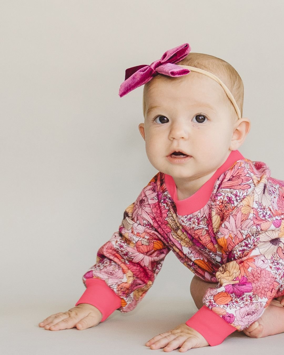 Bubble Romper | Pink Flowers - Mack & Harvie