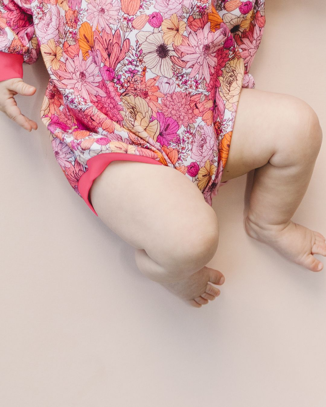 Bubble Romper | Pink Flowers - Mack & Harvie