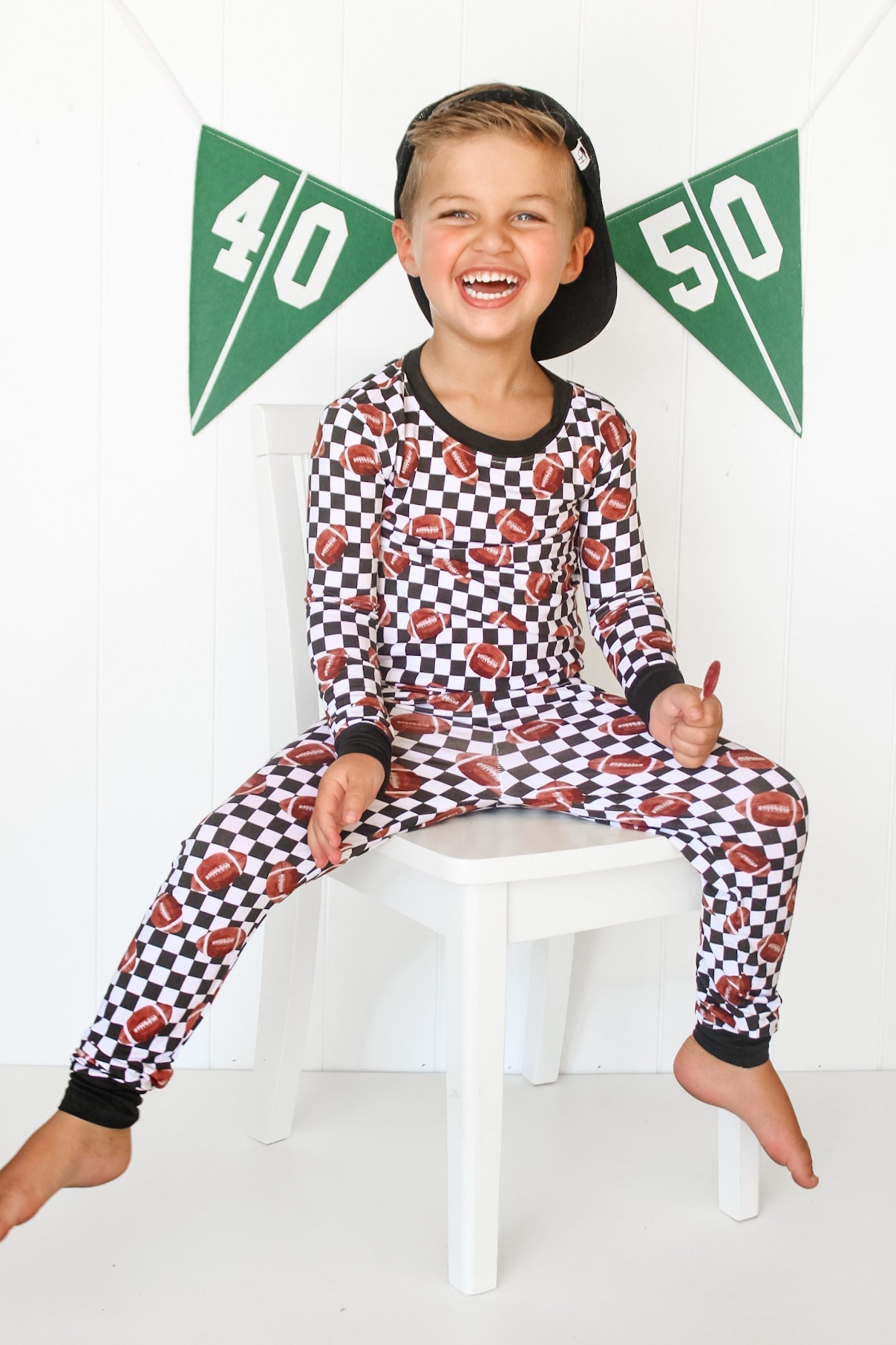 CHECKERED FOOTBALL DREAM SET - Mack & Harvie