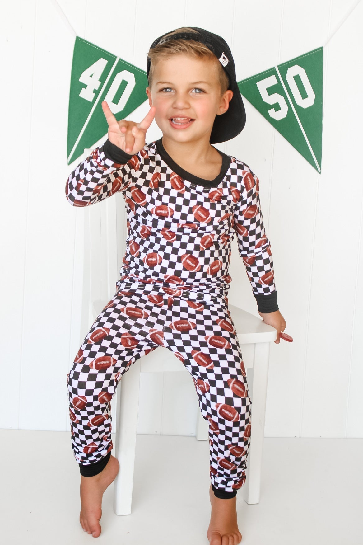 CHECKERED FOOTBALL DREAM SET - Mack & Harvie