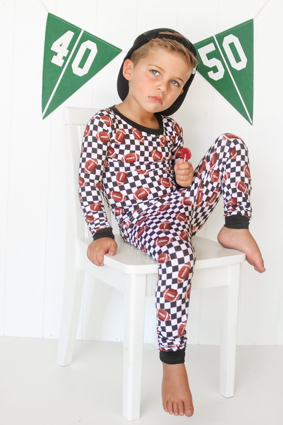 CHECKERED FOOTBALL DREAM SET - Mack & Harvie