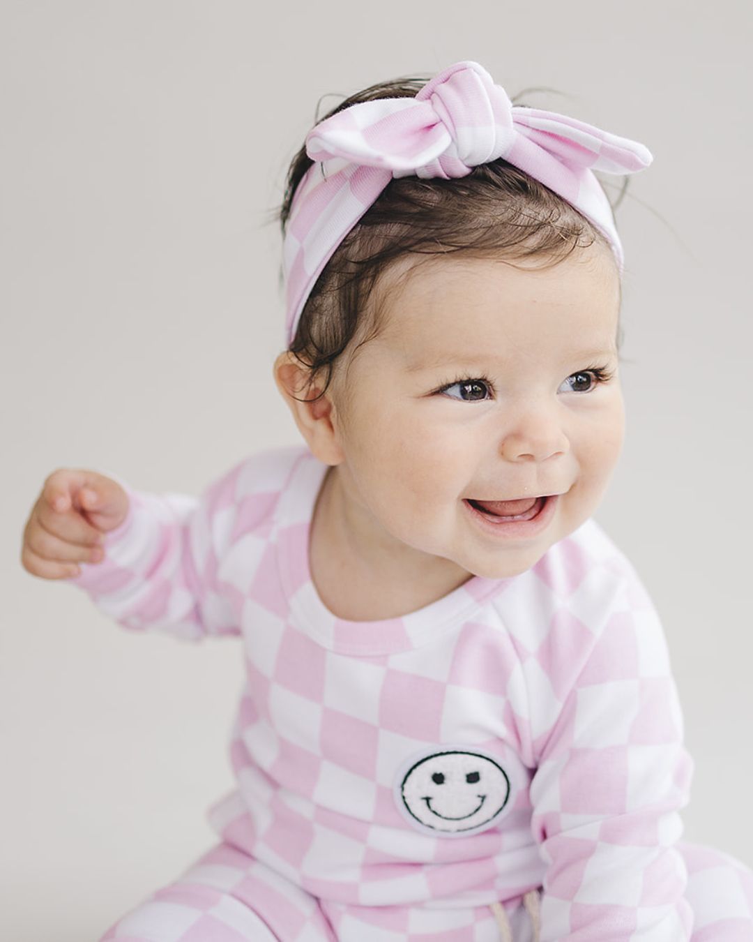 Checkered Headband | Pink - Mack & Harvie