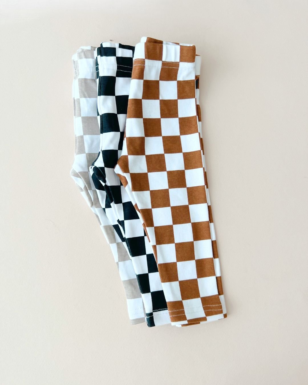 Checkered Leggings | Copper - Mack & Harvie