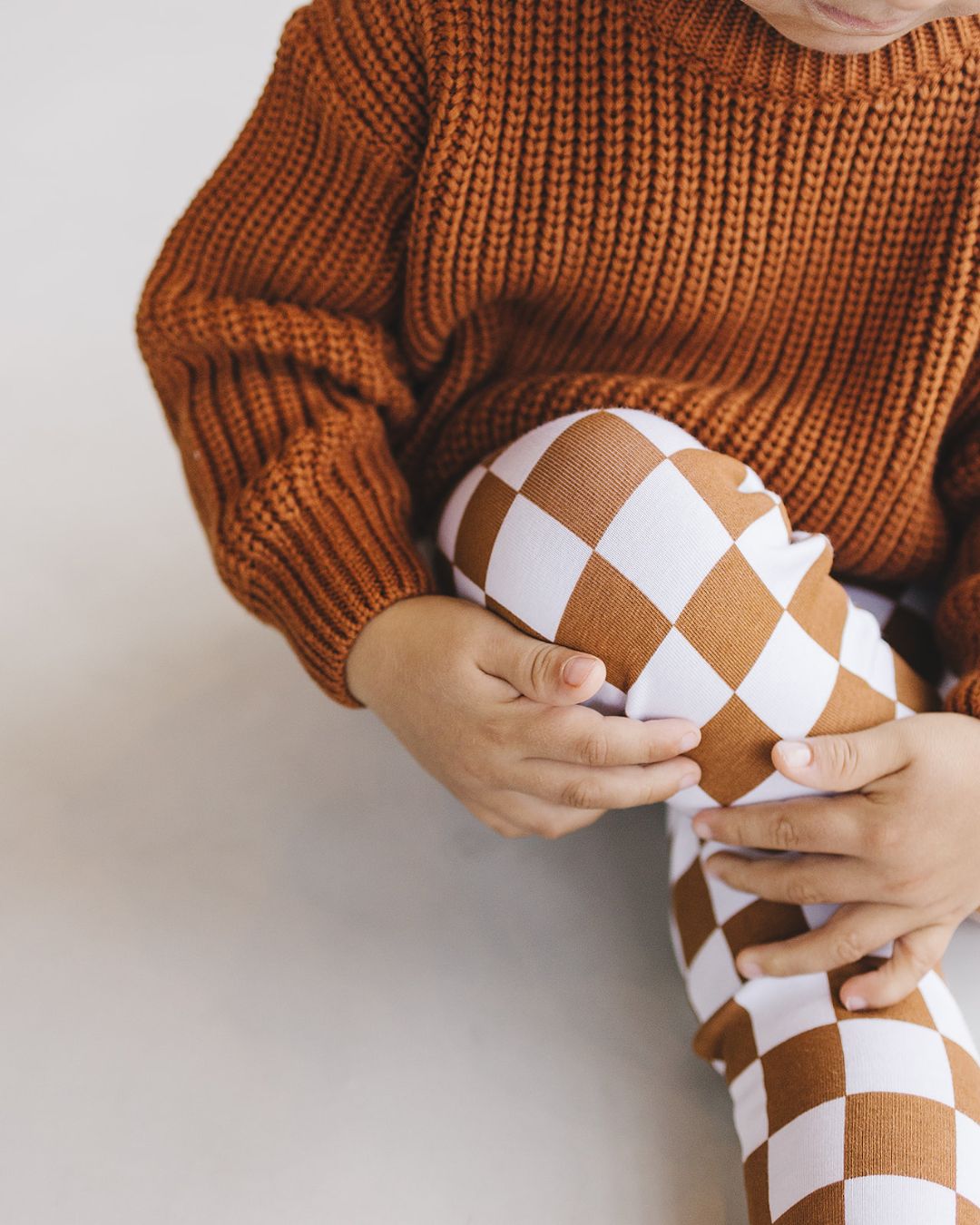 Checkered Leggings | Copper - Mack & Harvie