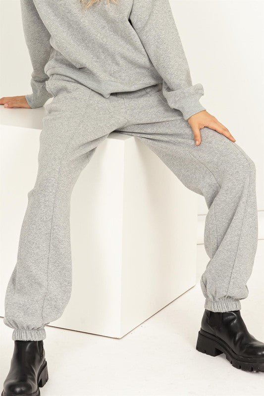 Cute Take High-Waisted Pintuck Sweatpants - Mack & Harvie