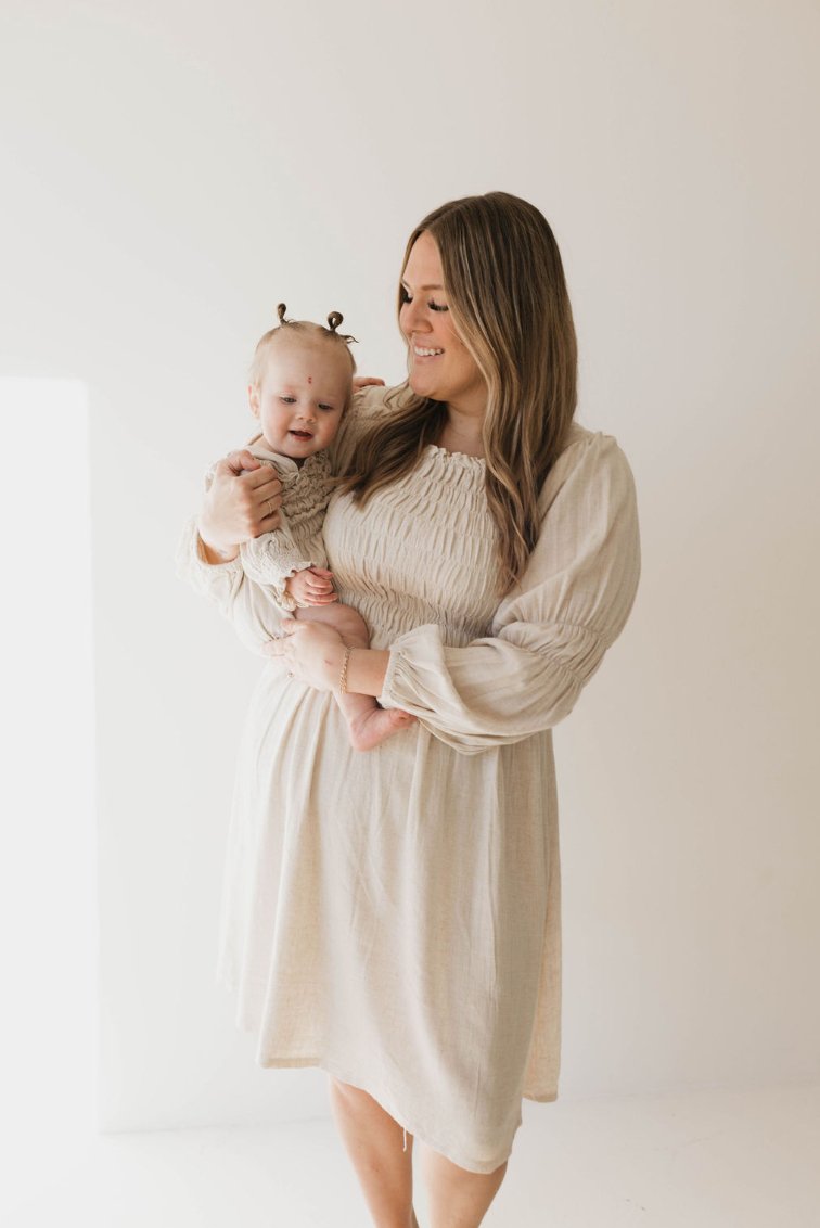 Flax | Linen Long Sleeve Dress - Mack & Harvie