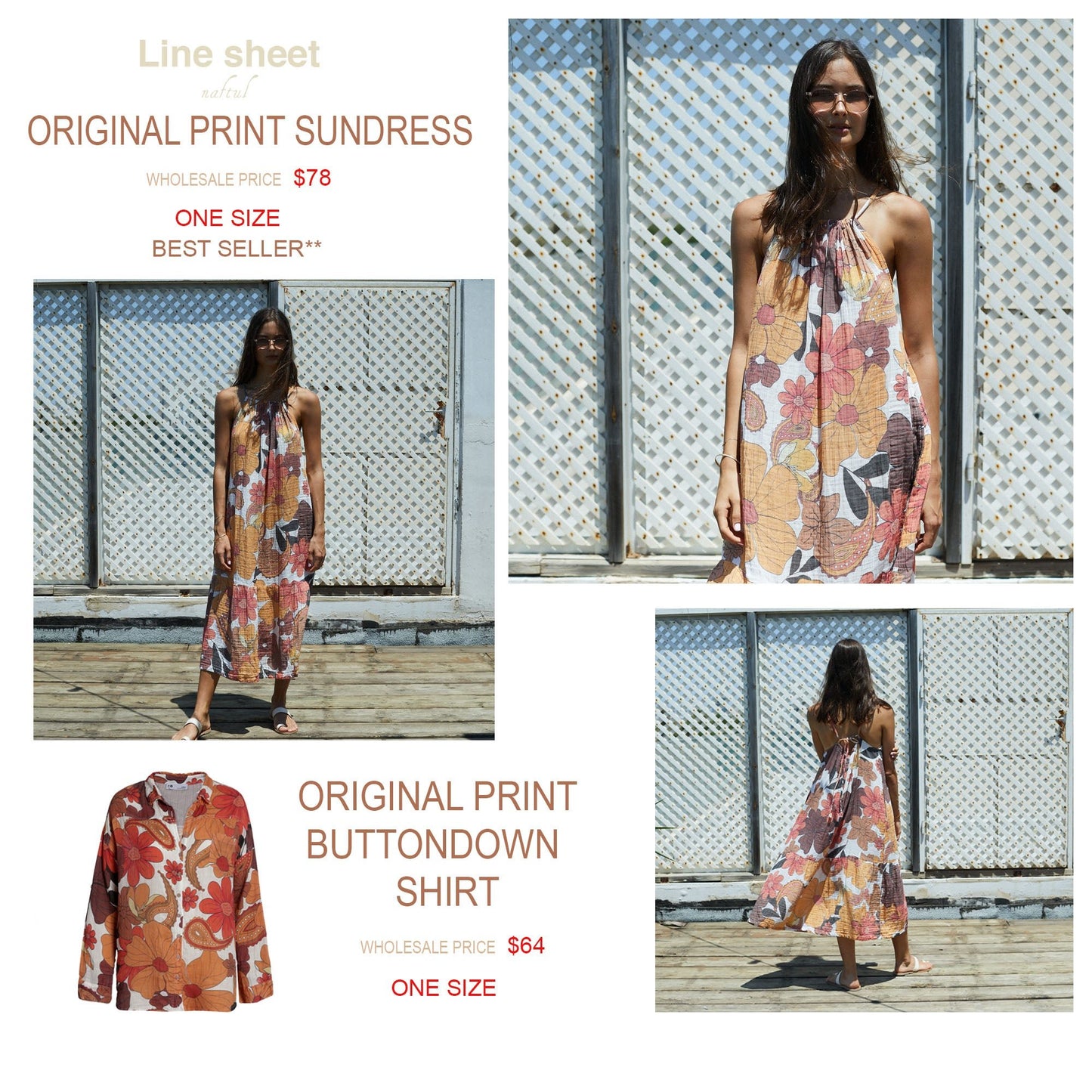 Floral 70's Print Relaxed Fit Maxi Dress - Mack & Harvie