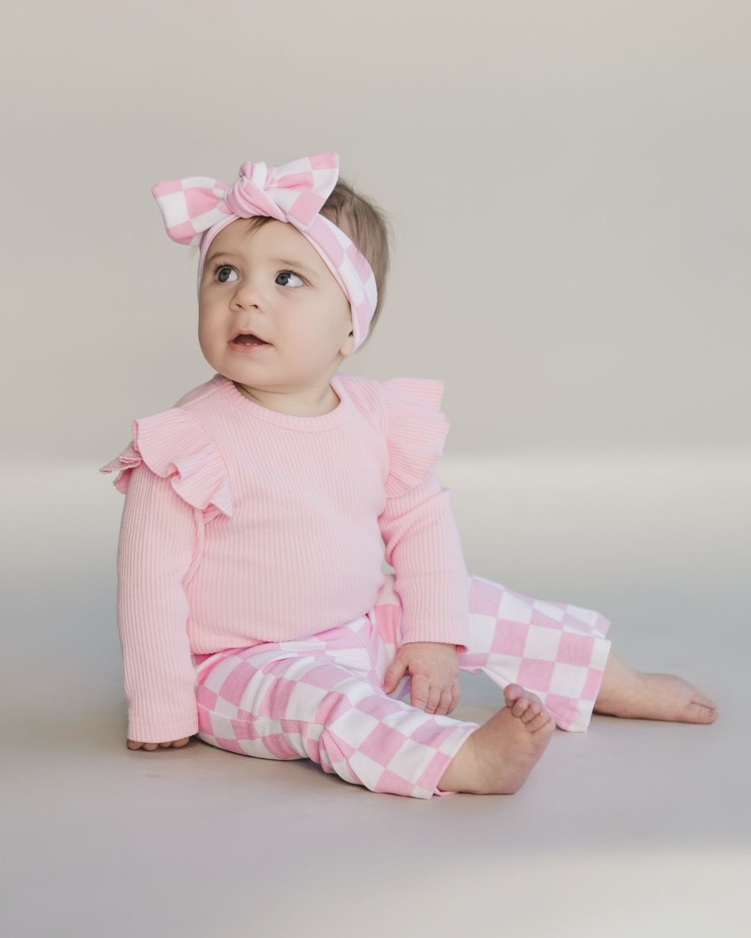 Flutter Sleeve Baby Bodysuit | Pink - Mack & Harvie