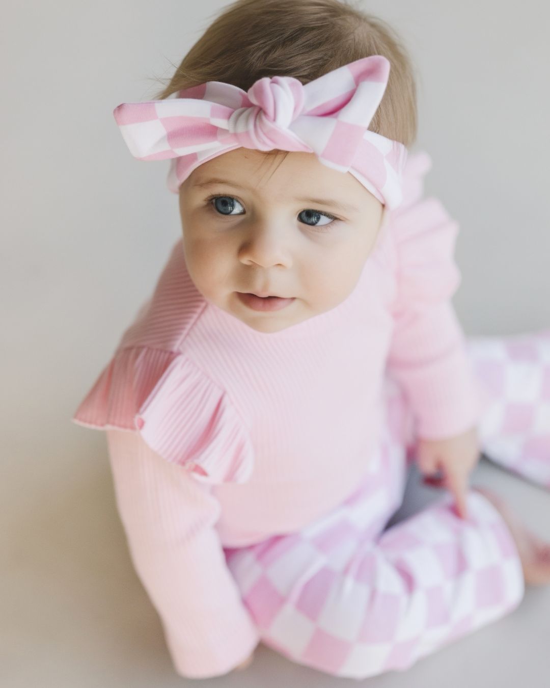 Flutter Sleeve Baby Bodysuit | Pink - Mack & Harvie