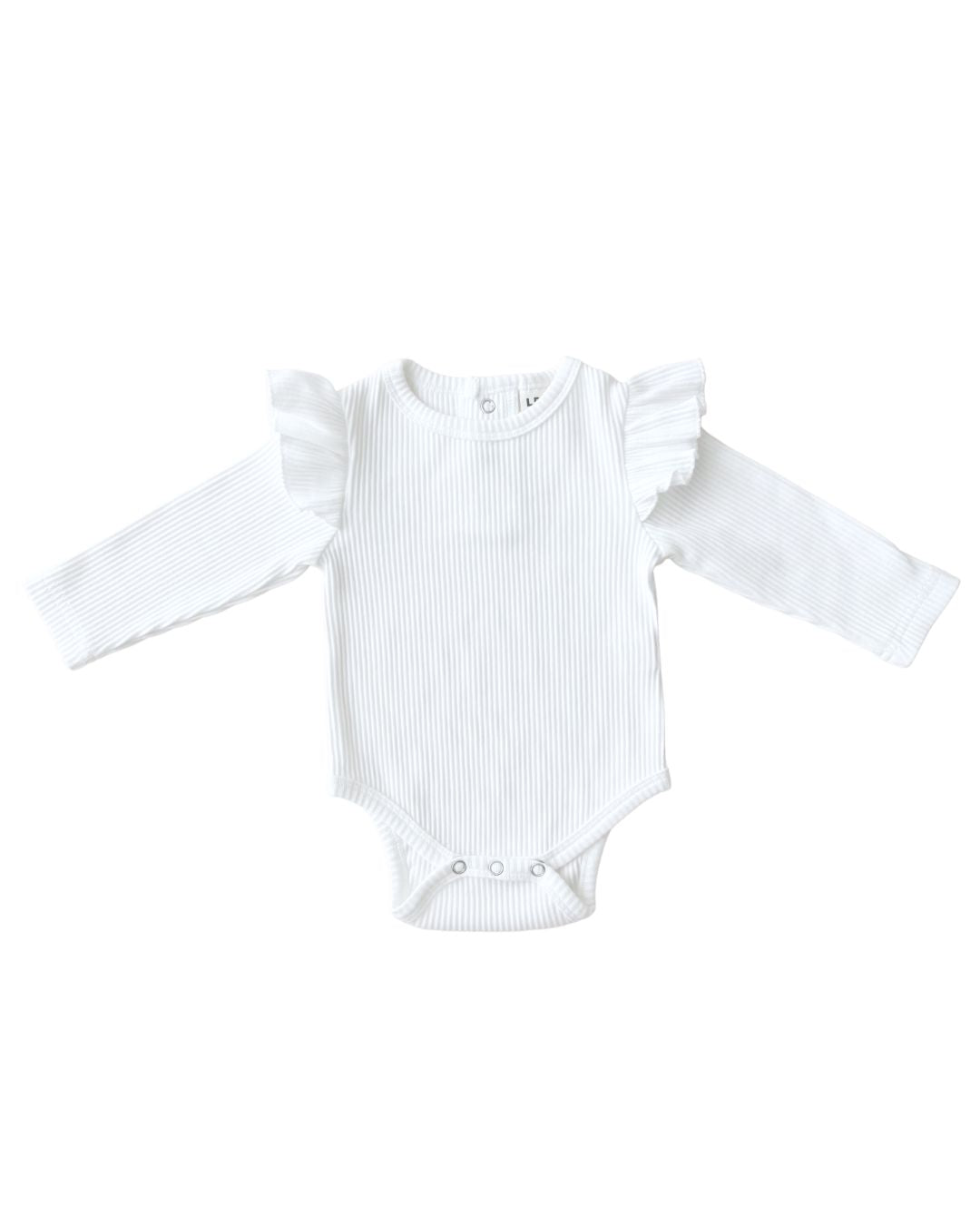 White flutter best sale sleeve bodysuit baby