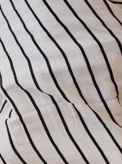 Grey & Black Stripe | Muslin Fitted Crib Sheet - Mack & Harvie