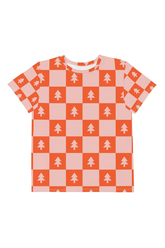 Holiday Check Youth crew neck t-shirt - Mack & Harvie