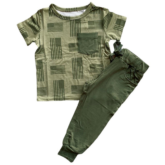 Kolton Bamboo Pocket Tee + Jogger Set - Mack & Harvie