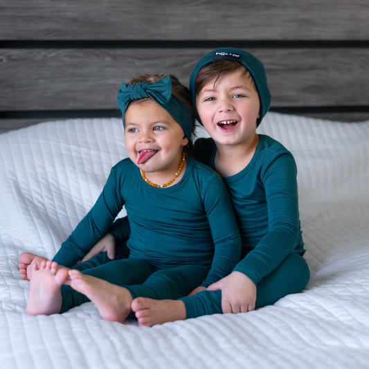 LONG SLEEVE 2 PIECE SETS- Peacock - Mack & Harvie