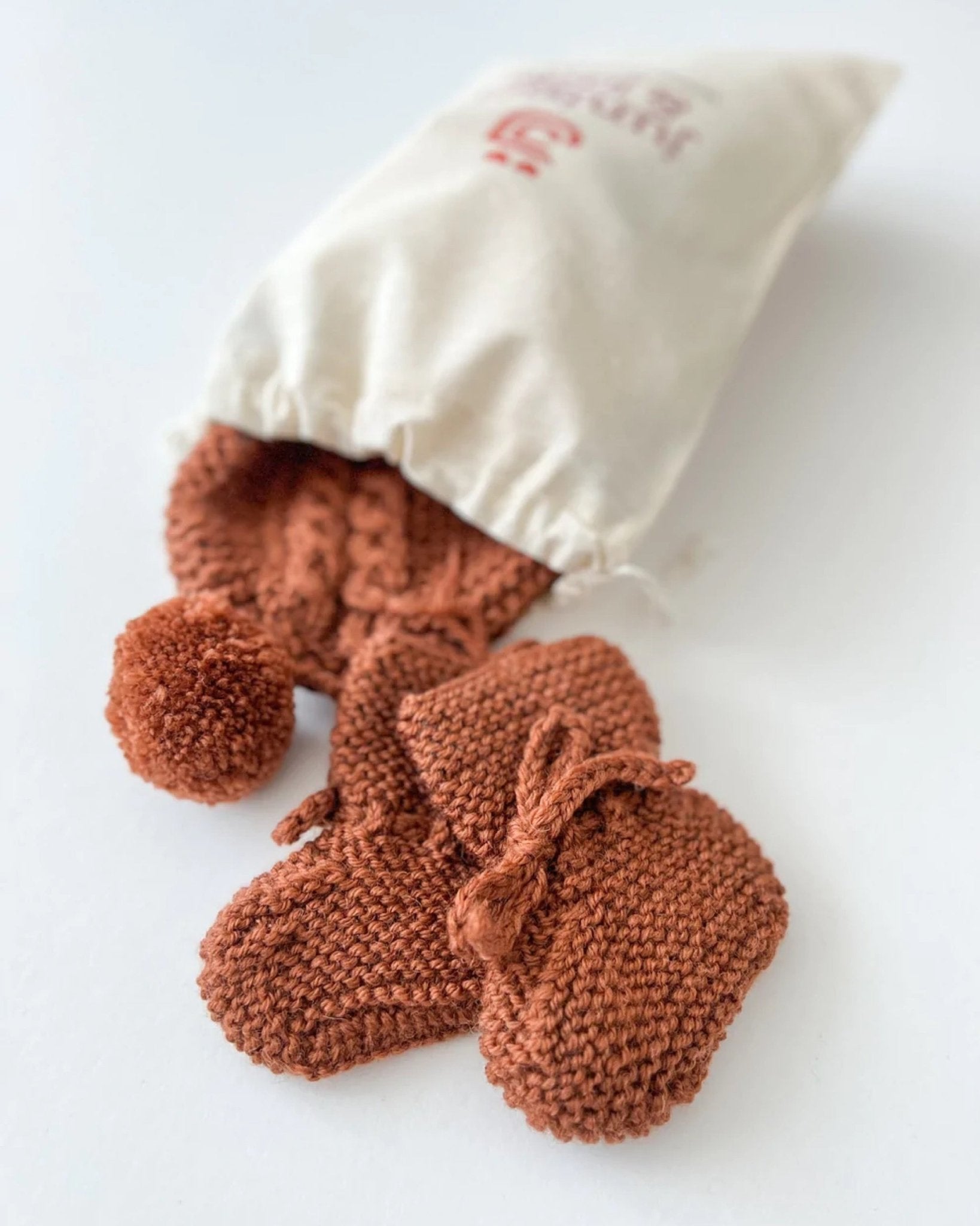 Merino Wool Bonnet & Bootie Set | Cinnamon - Mack & Harvie