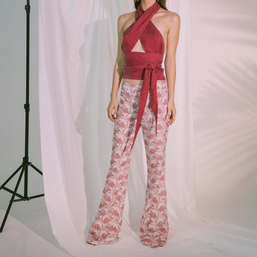 Plato Trousers in Canyon Rose - Mack & Harvie