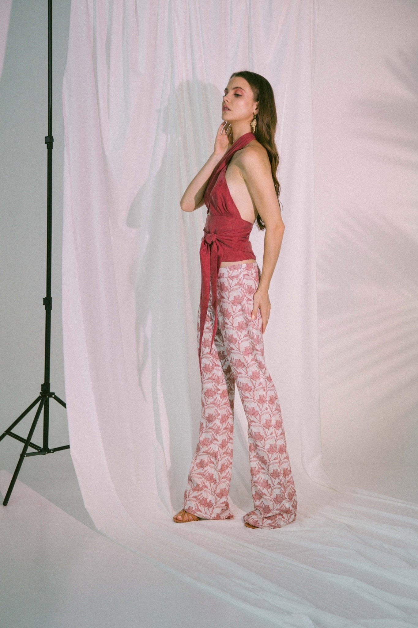 Plato Trousers in Canyon Rose - Mack & Harvie