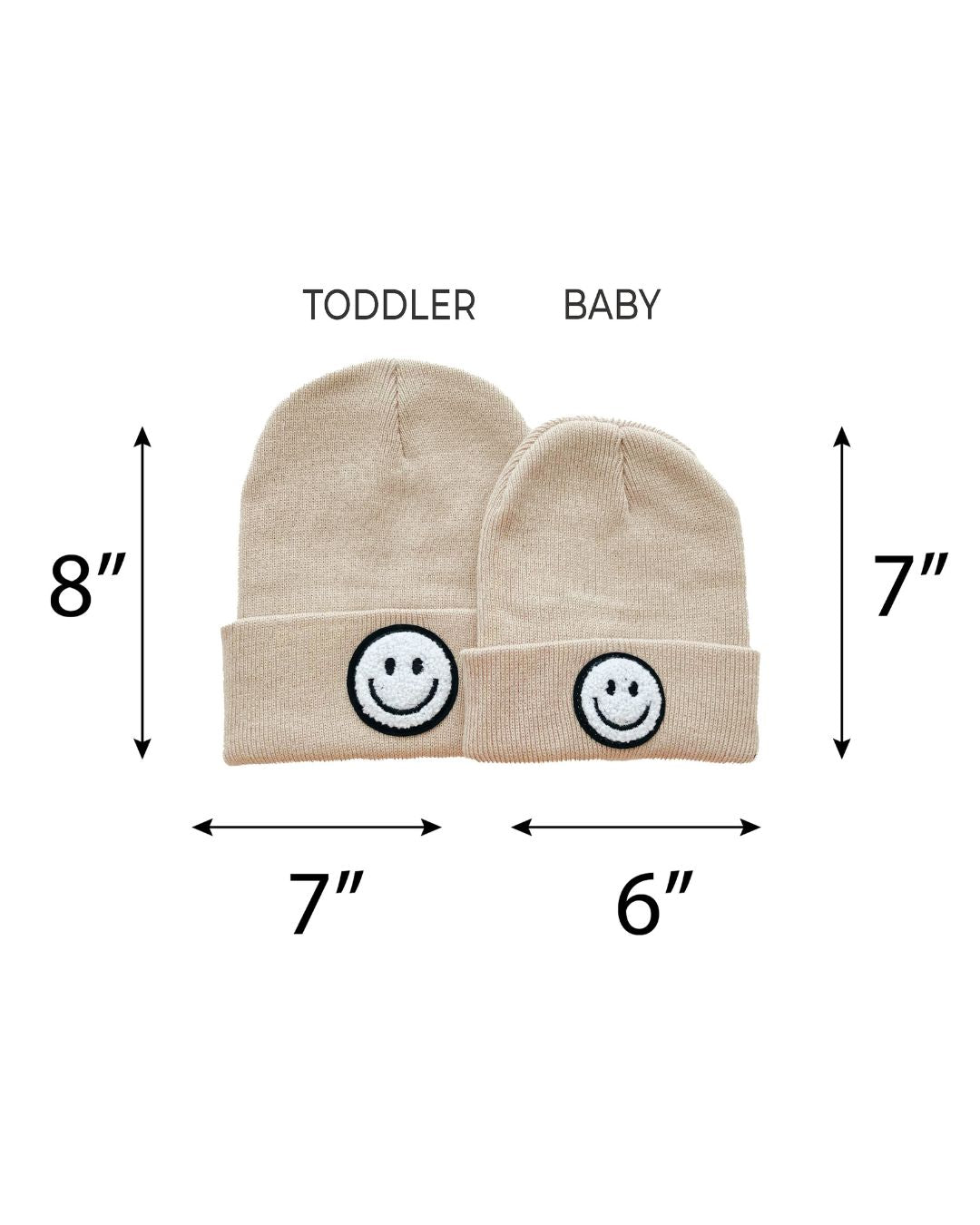 Smiley Beanie | Beige - Mack & Harvie