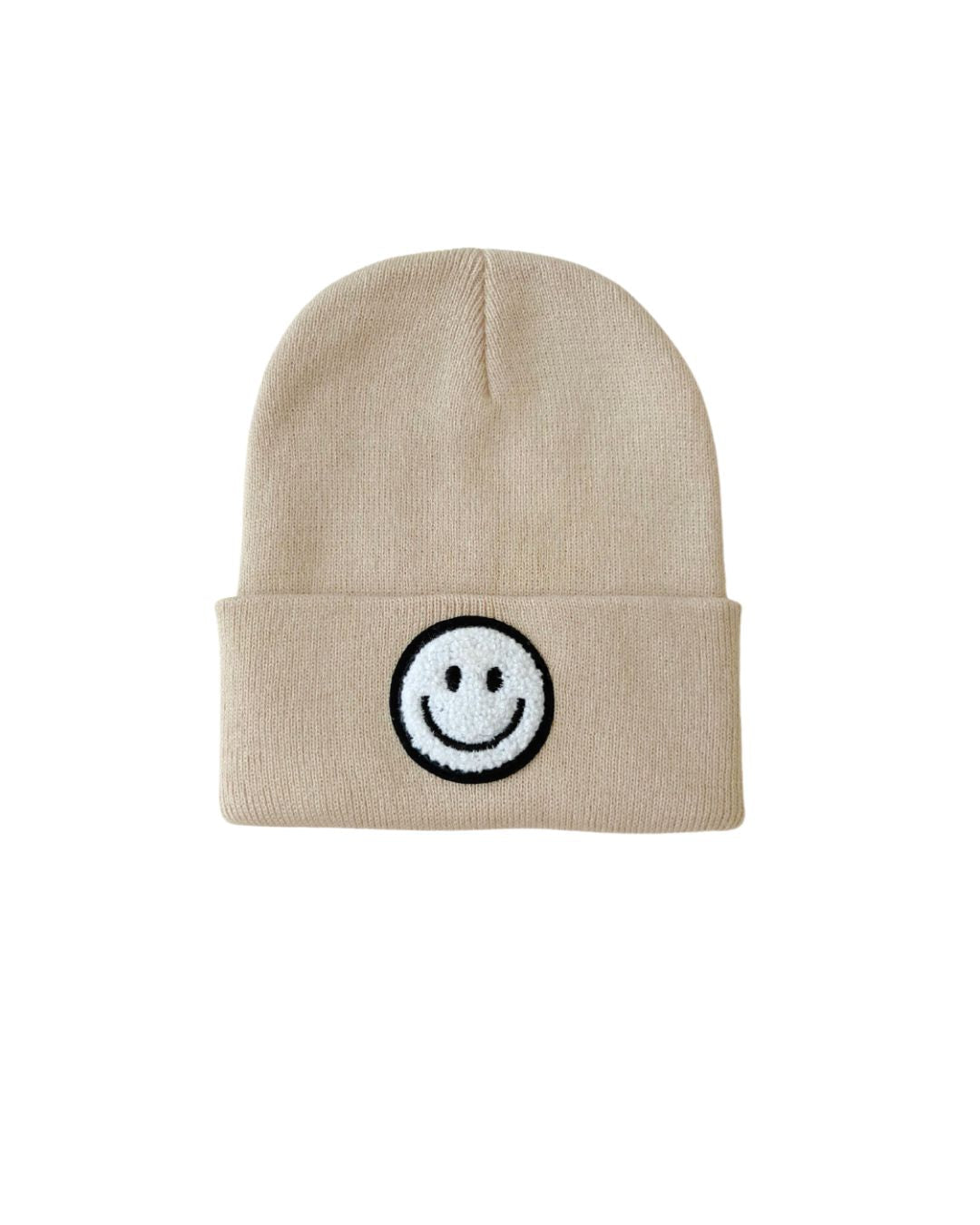 Smiley Beanie | Beige - Mack & Harvie