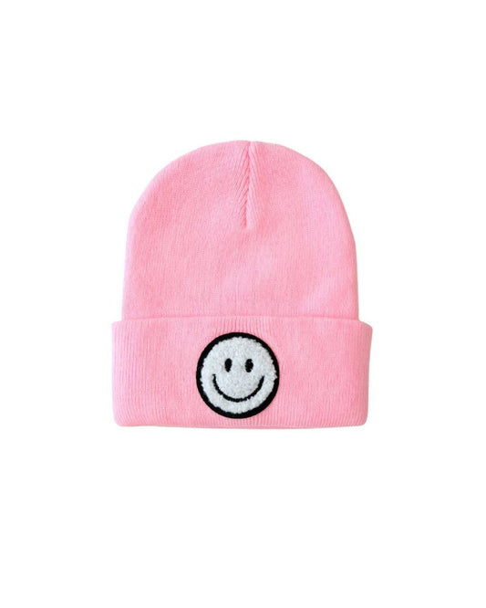 Smiley Beanie | Pink - Mack & Harvie