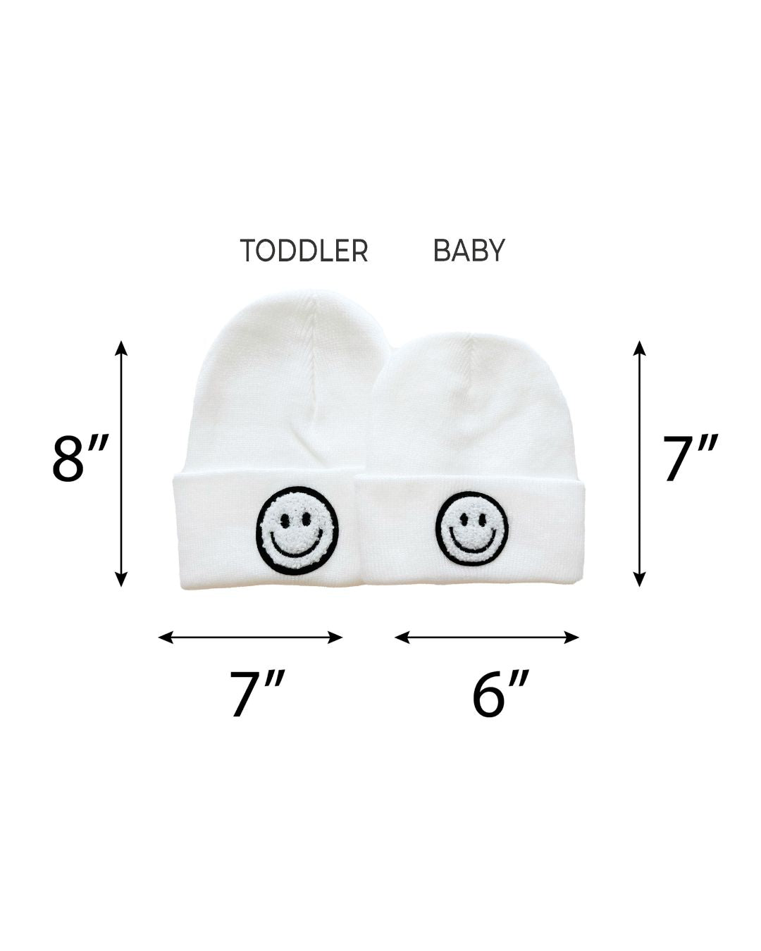 Smiley Beanie | White - Mack & Harvie