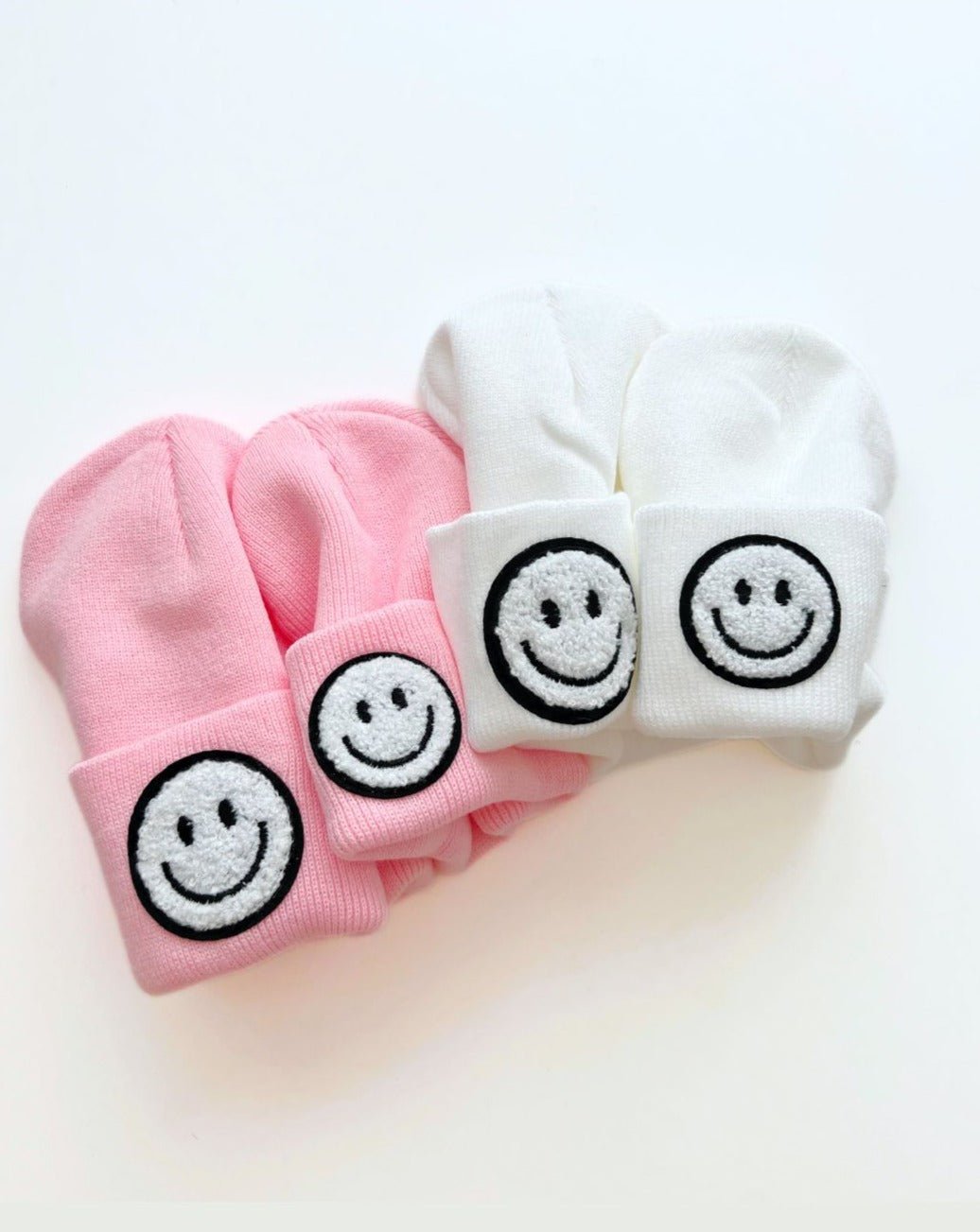 Smiley Beanie | White - Mack & Harvie