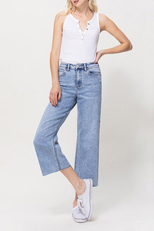 SUPER HIGH RISE CROP WIDE LEG - Mack & Harvie