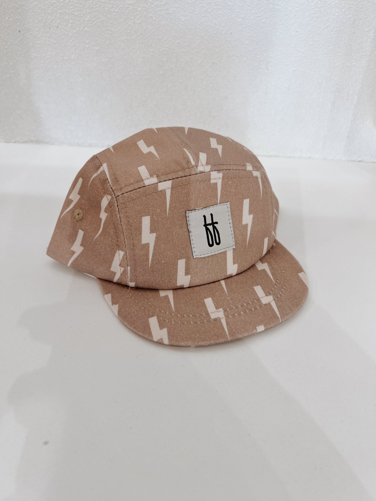 Tan & Cream Lightning Bolt | Snap Back - Mack & Harvie