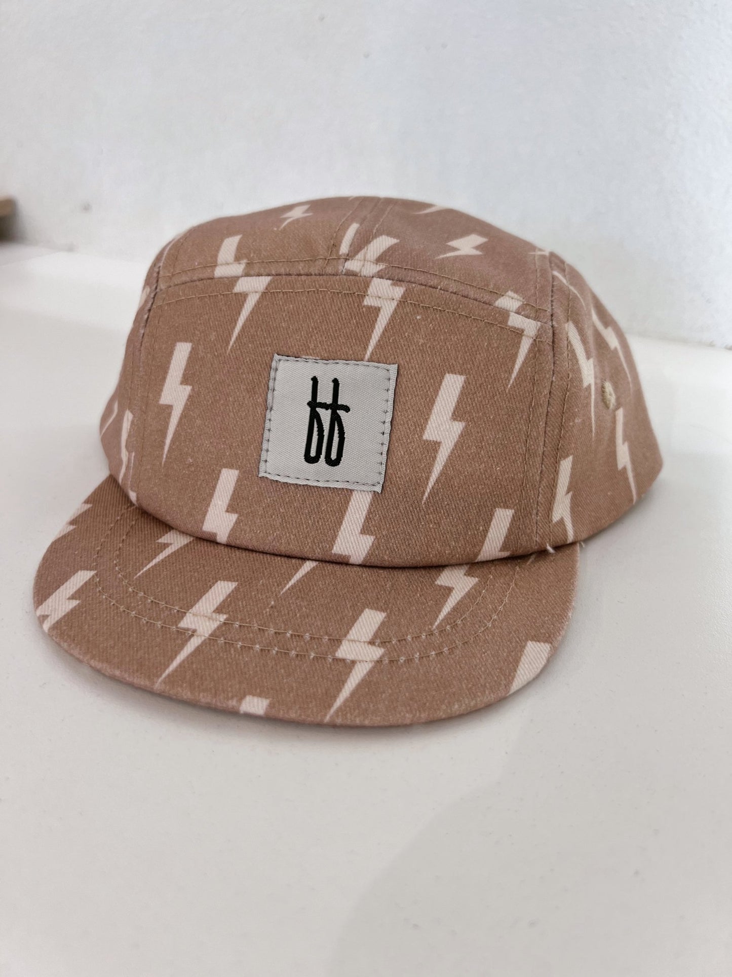 Tan & Cream Lightning Bolt | Snap Back - Mack & Harvie