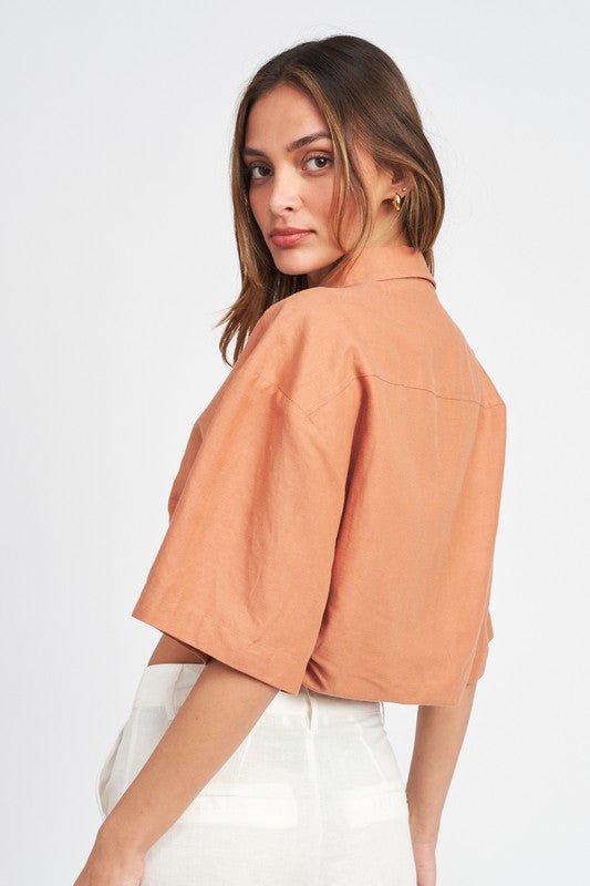 WIDE SLEEVE CROPPED SHIRT - Mack & Harvie