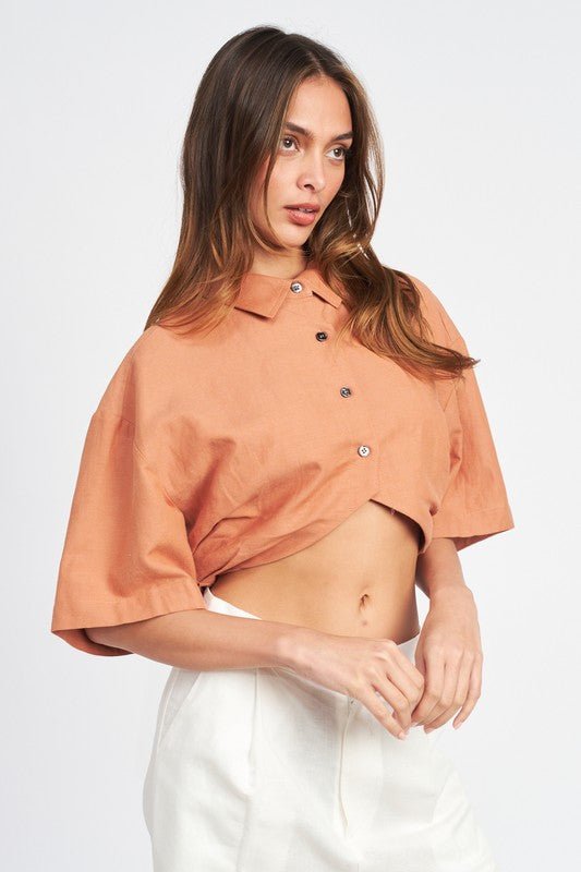 WIDE SLEEVE CROPPED SHIRT - Mack & Harvie